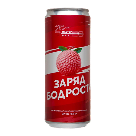 Красная юбилейная банка Мастер Ватт